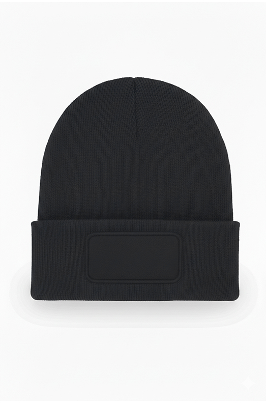 Rectangular Patch Beanie by wrapandcover.co.uk Uniforms teamwear and corporate giftsSpecialising in Central London and the home counties