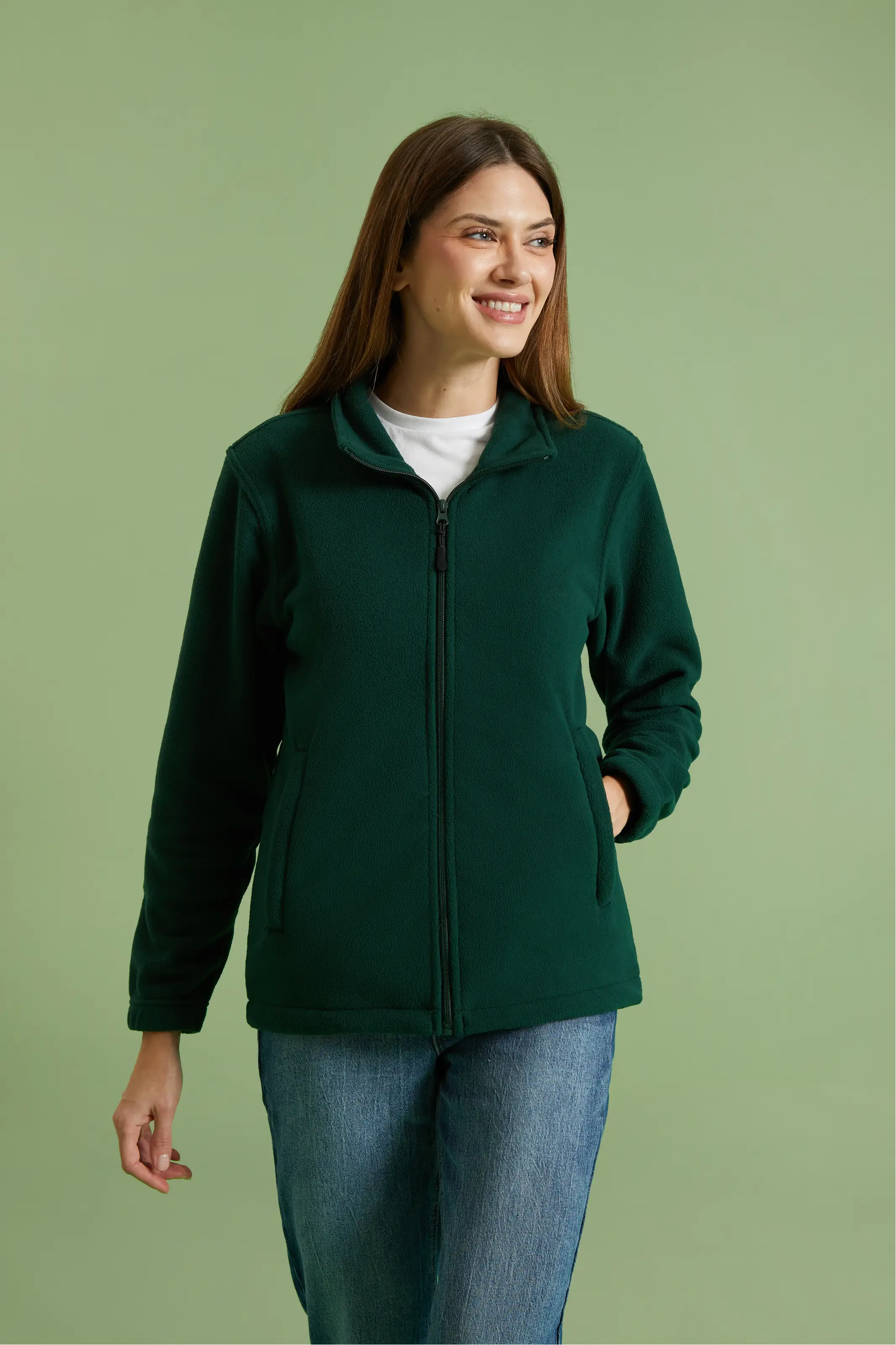 Eco Full Zip Fleece Jacket - Model Shot