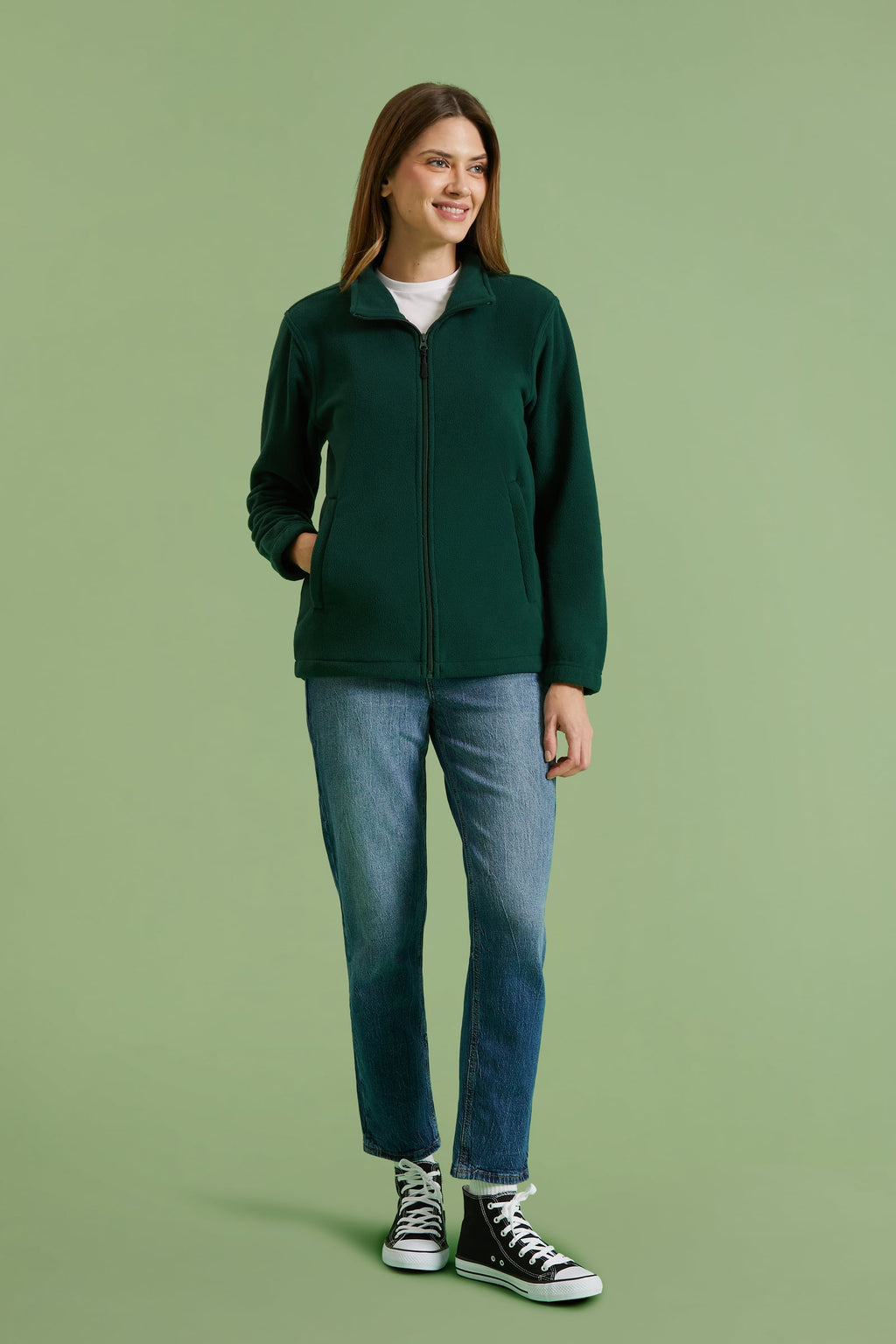 Unisex Eco Full Zip Fleece Jacket - 300gsm 100% Recycled Anti-Pill Fleece | 5 Colours