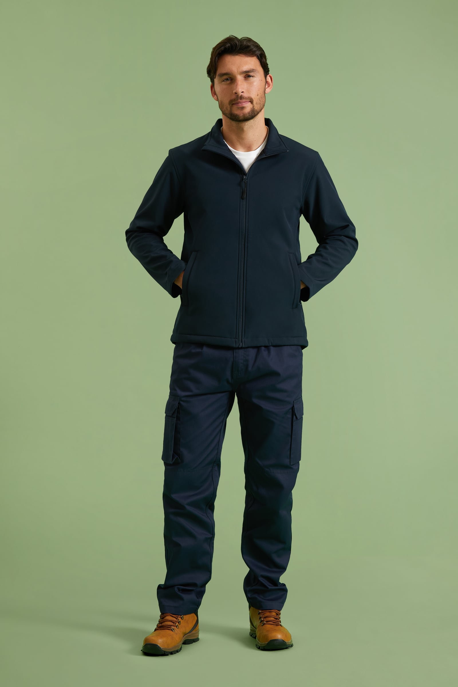 Unisex Eco Full Zip Softshell Jacket - 325gsm Recycled Softshell, Windproof | 3 Colours