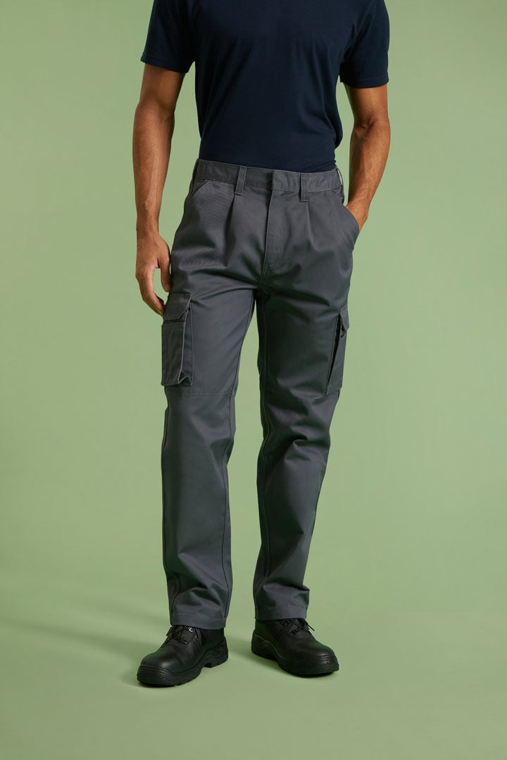 Unisex Eco Workwear Cargo Trouser - 245gsm Recycled Polycotton, Cargo Pockets