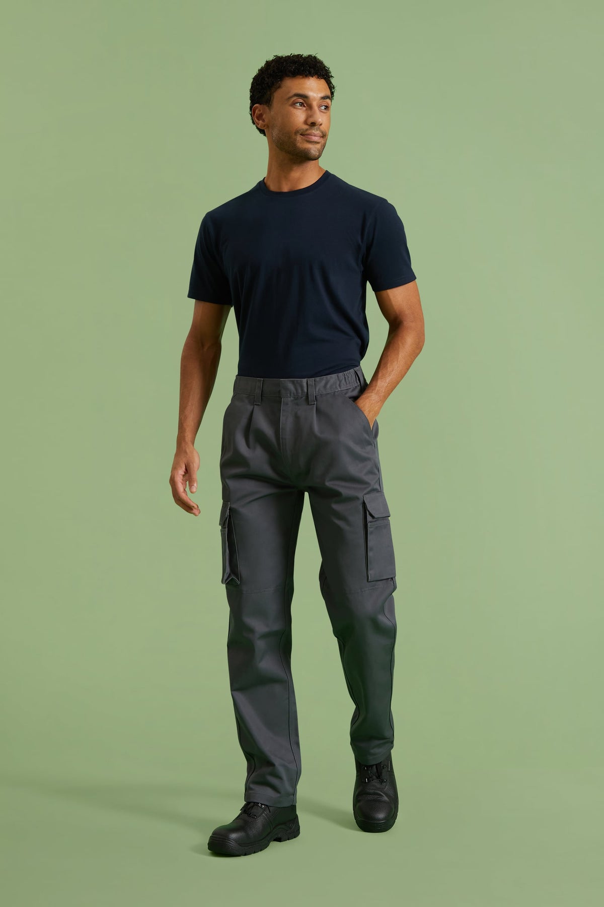 Unisex Eco Workwear Cargo Trouser - 245gsm Recycled Polycotton, Cargo Pockets | 3 Colours
