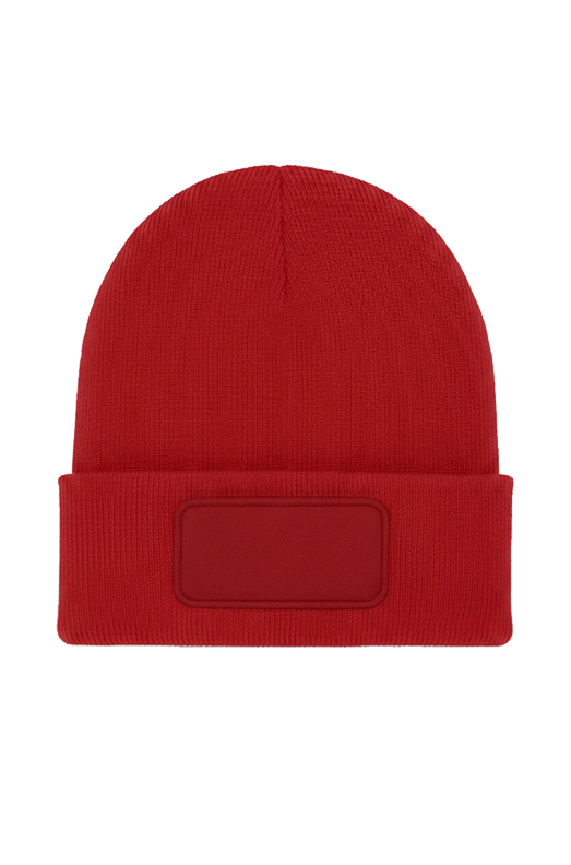Heavyweight Cuffed Beanie - Red - ONE - UC410 | Wrapandcover.co.uk Customised uniforms for workwear, schools, and organisations- fast UK delivery, no minimum orders.