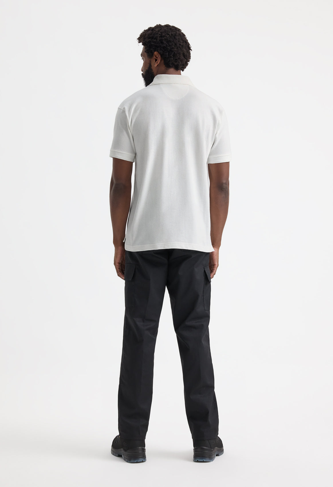 Heavyweight Cotton Poloshirt - Back View