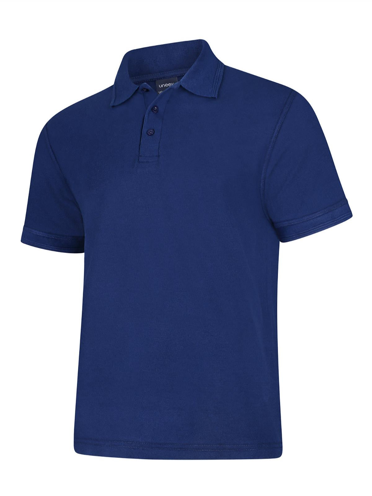 Deluxe Poloshirt - French Navy | Wrapandcover.co.uk Customised uniforms for workwear, schools, and organisations- fast UK delivery, no minimum orders.