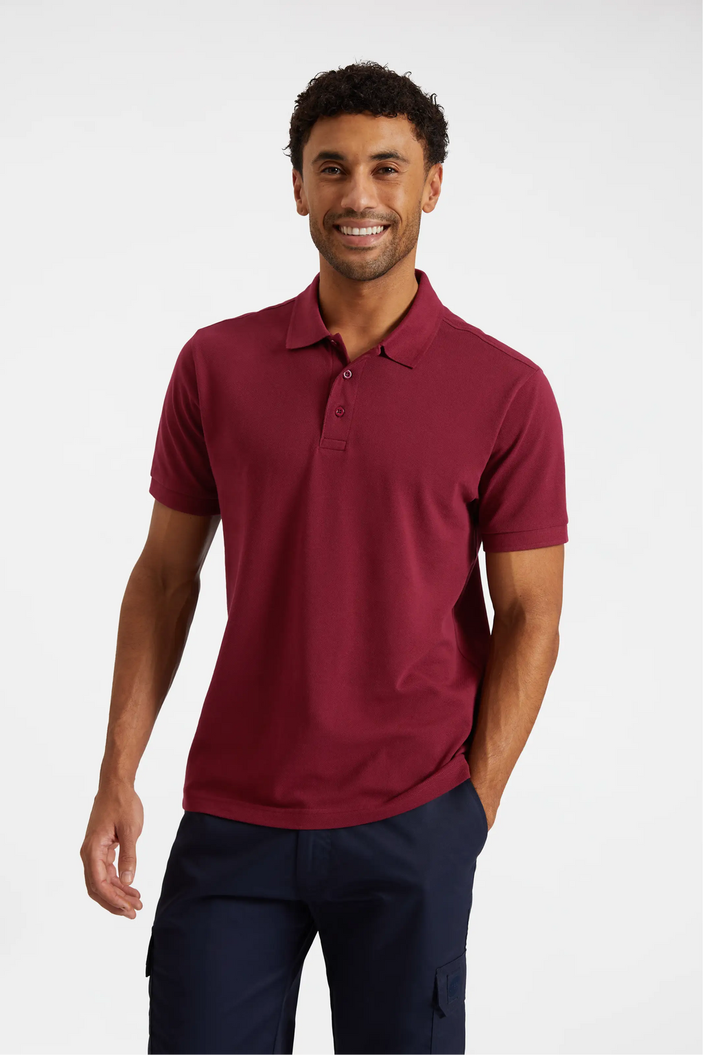 Mens Active Cotton Poloshirt - Lifestyle Hero Shot