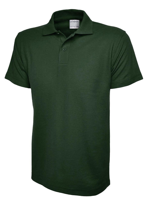 Childrens Active Cotton Poloshirt - Bottle Green | Wrapandcover.co.uk Customised uniforms for workwear, schools, and organisations- fast UK delivery, no minimum orders.