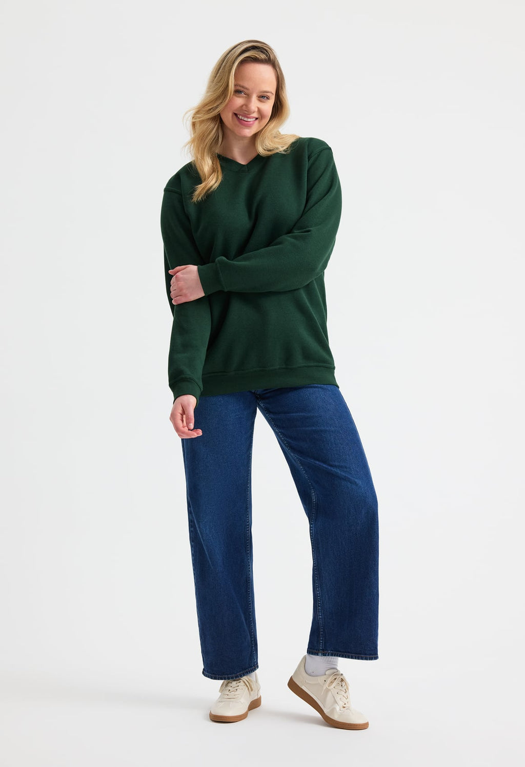 Unisex Classic V-Neck Sweatshirt - 300gsm 50/50 Polycotton | 4 Colours