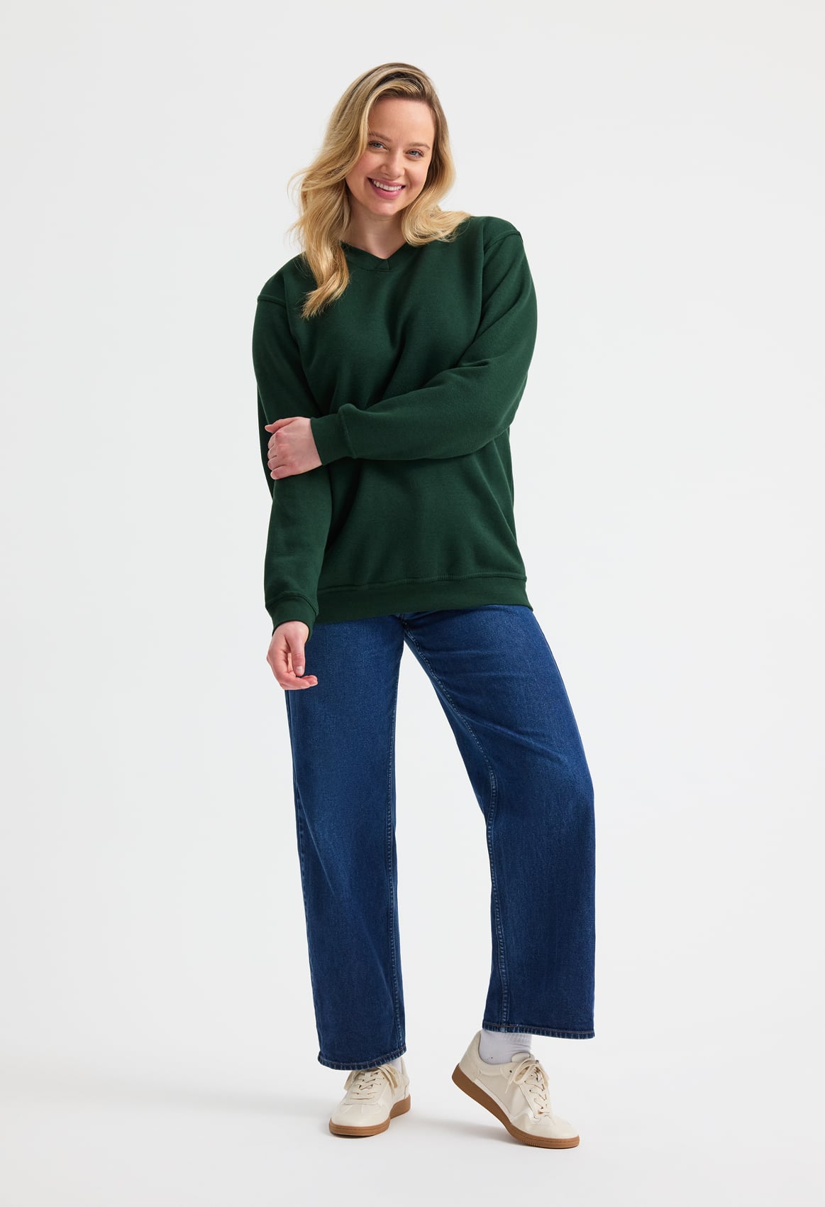 Unisex Classic V-Neck Sweatshirt - 300gsm 50/50 Polycotton | 4 Colours