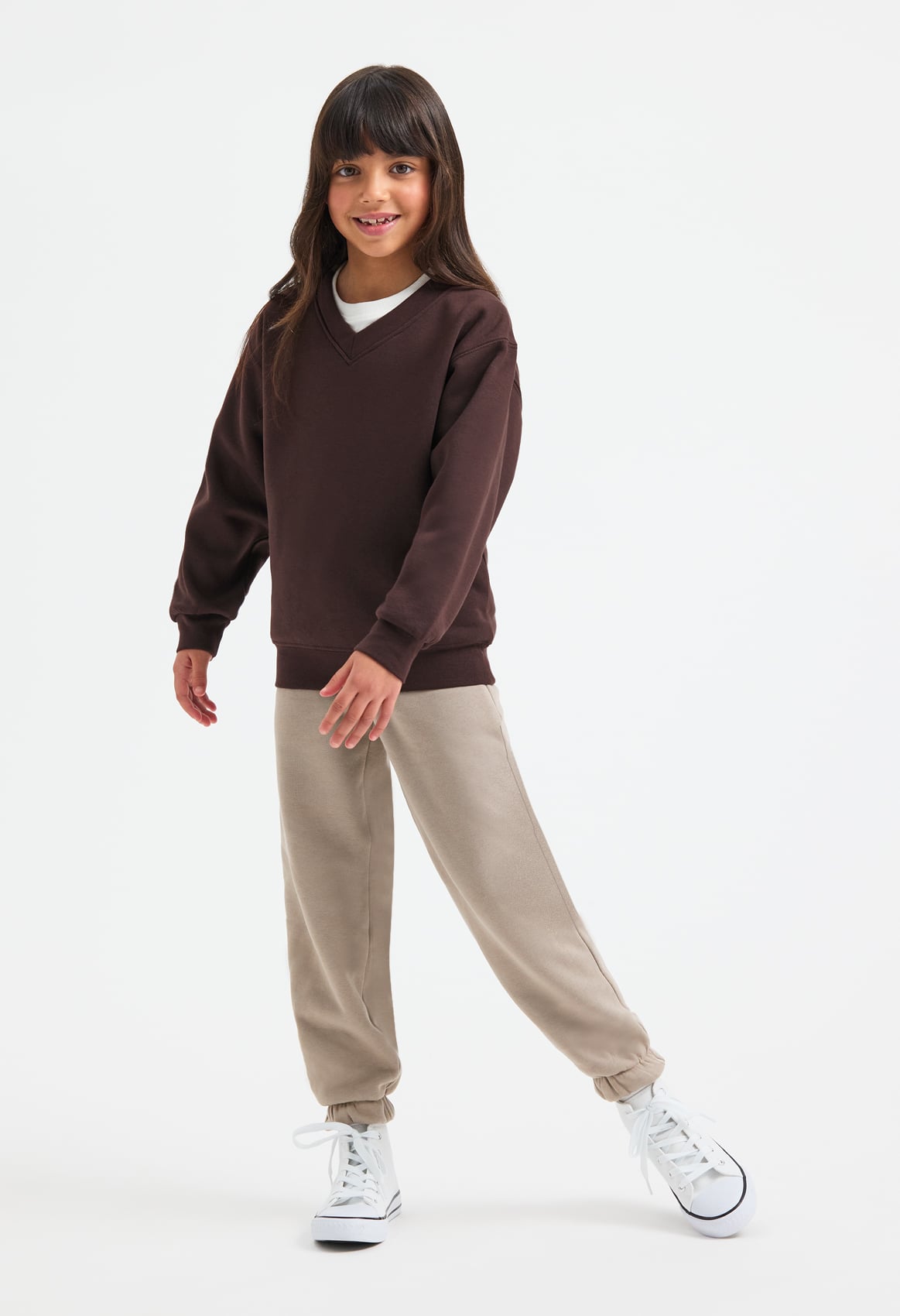 Children's Classic V-Neck Sweatshirt - 300gsm 50/50 Polycotton | 9 Colours