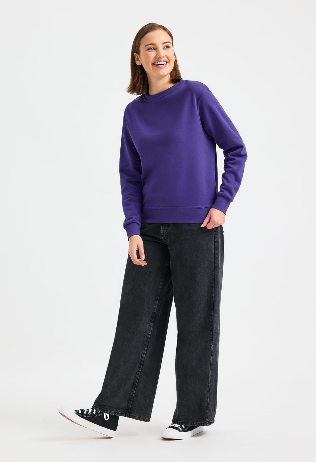 Ladies' Deluxe Crew Neck Sweatshirt - 280gsm 60/40 Ring-Spun Cotton | 8 Colours