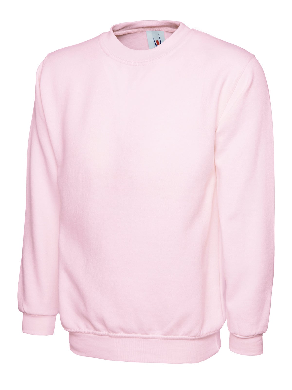 Ladies' Deluxe Crew Neck Sweatshirt - 280gsm 60/40 Ring-Spun Cotton | 8 Colours in Pink
