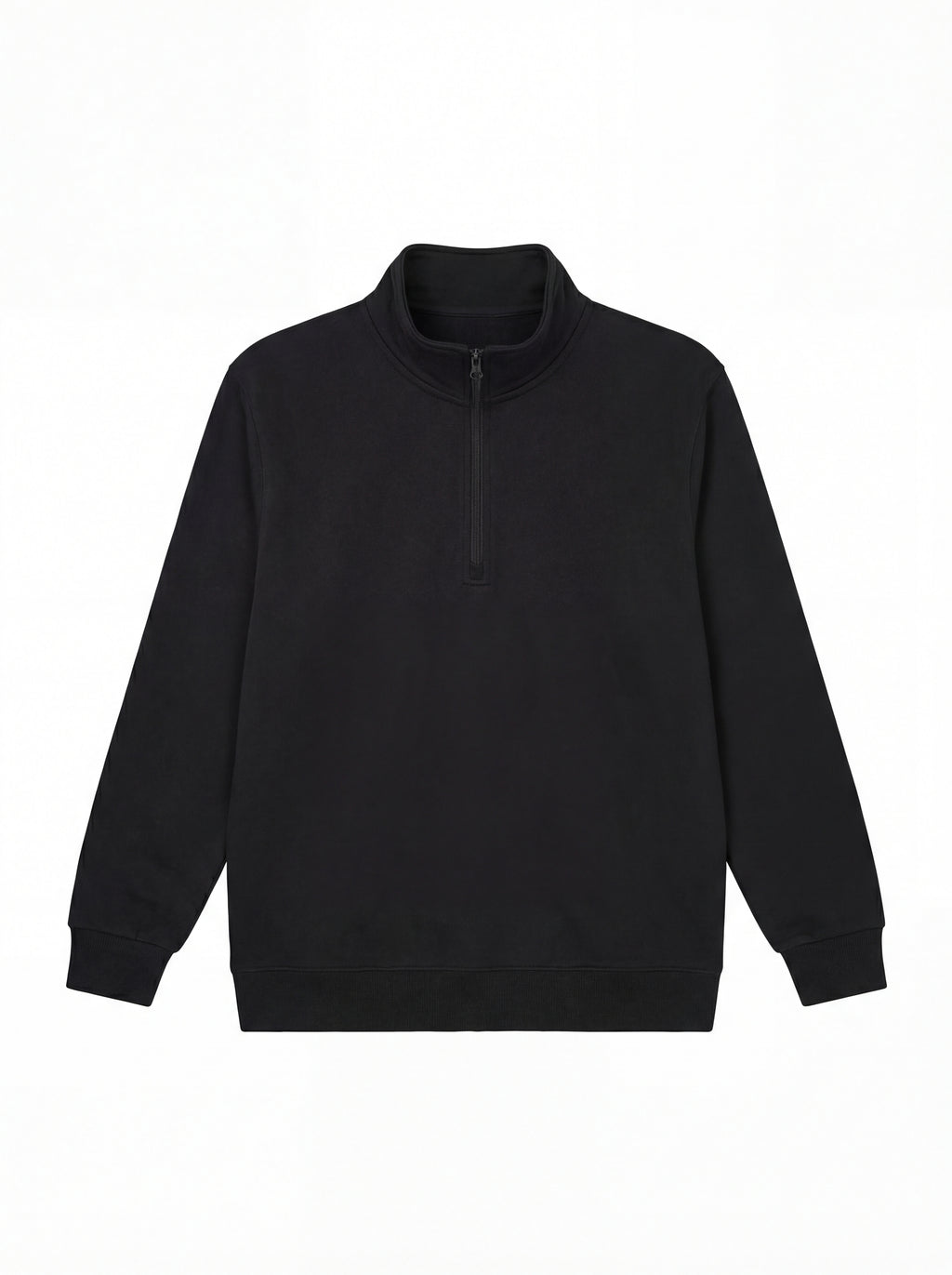 Quarter Zip Sweatshirt - Black