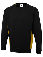 Unisex Two Tone Crew Neck Sweatshirt - 280gsm 60/40 Cotton-Rich | 5 Colours