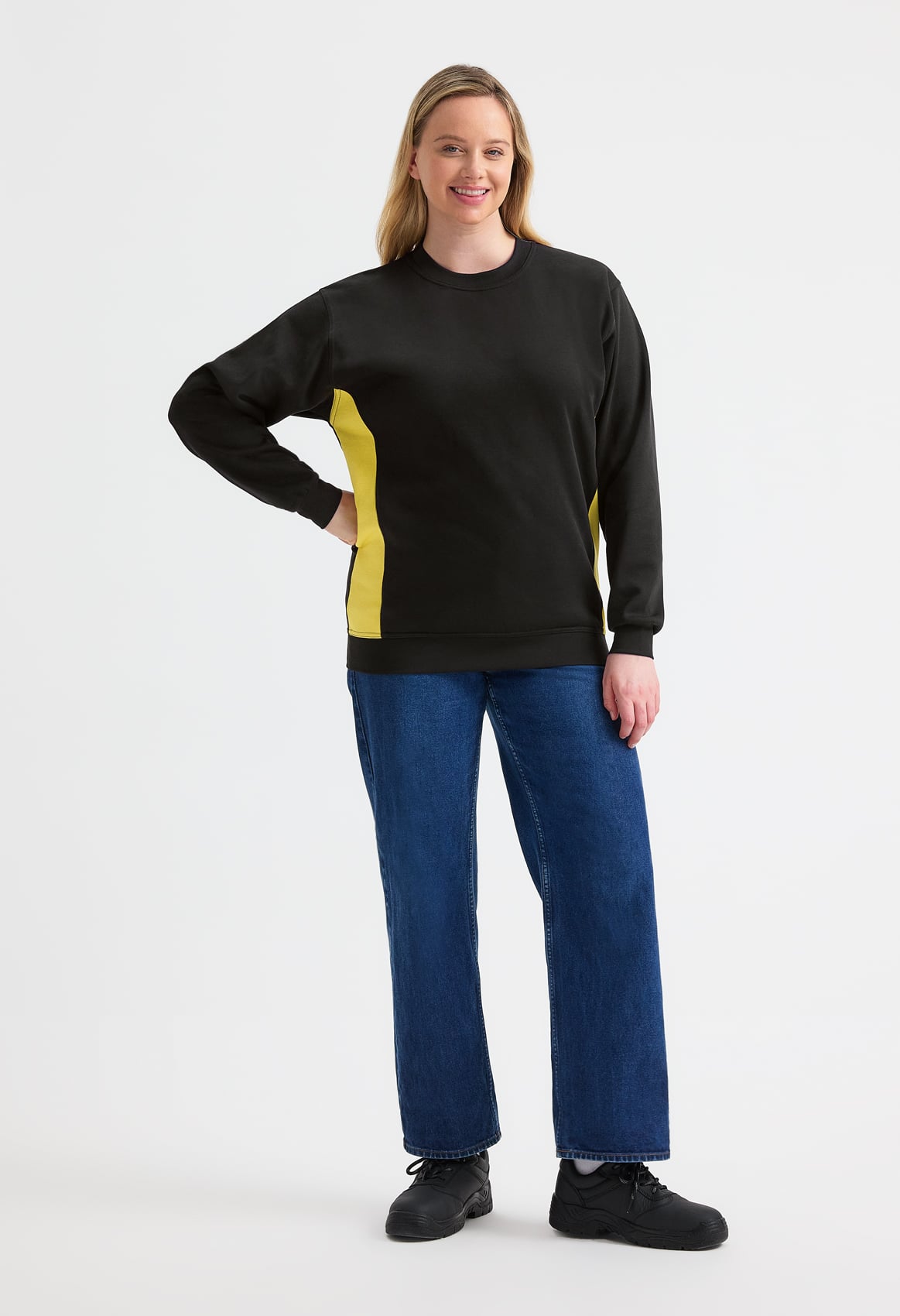 Unisex Two Tone Crew Neck Sweatshirt - 280gsm 60/40 Cotton-Rich | 5 Colours