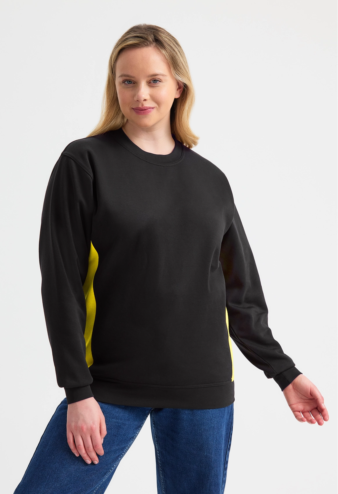 Two Tone Crew Neck Sweatshirt by wrapandcover.co.uk Uniforms, teamwear and custom corporate apparel. Specialising in Central London and the home counties.