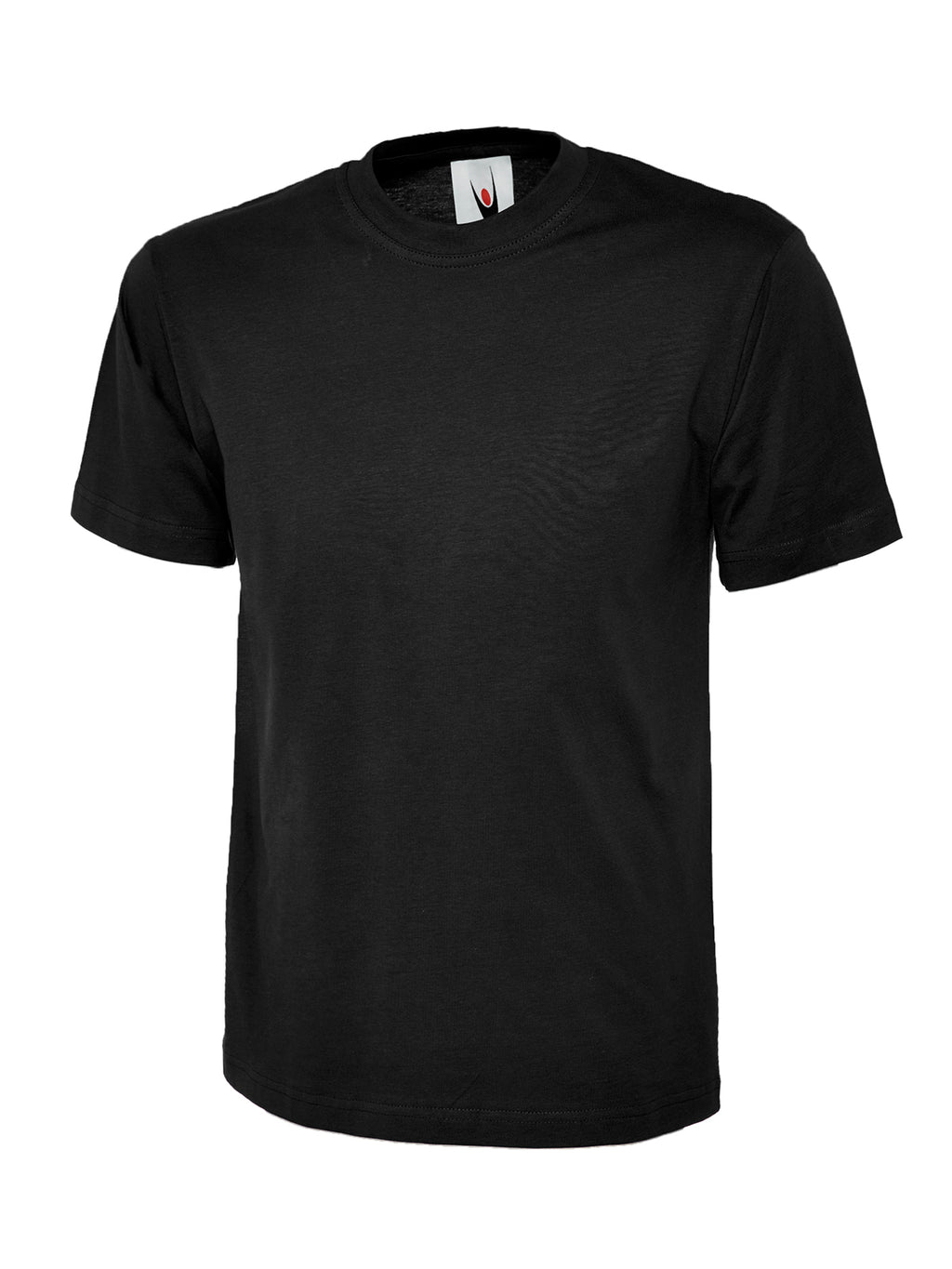Classic T-shirt - Black | Wrapandcover.co.uk Customised uniforms for workwear, schools, and organisations- fast UK delivery, no minimum orders.