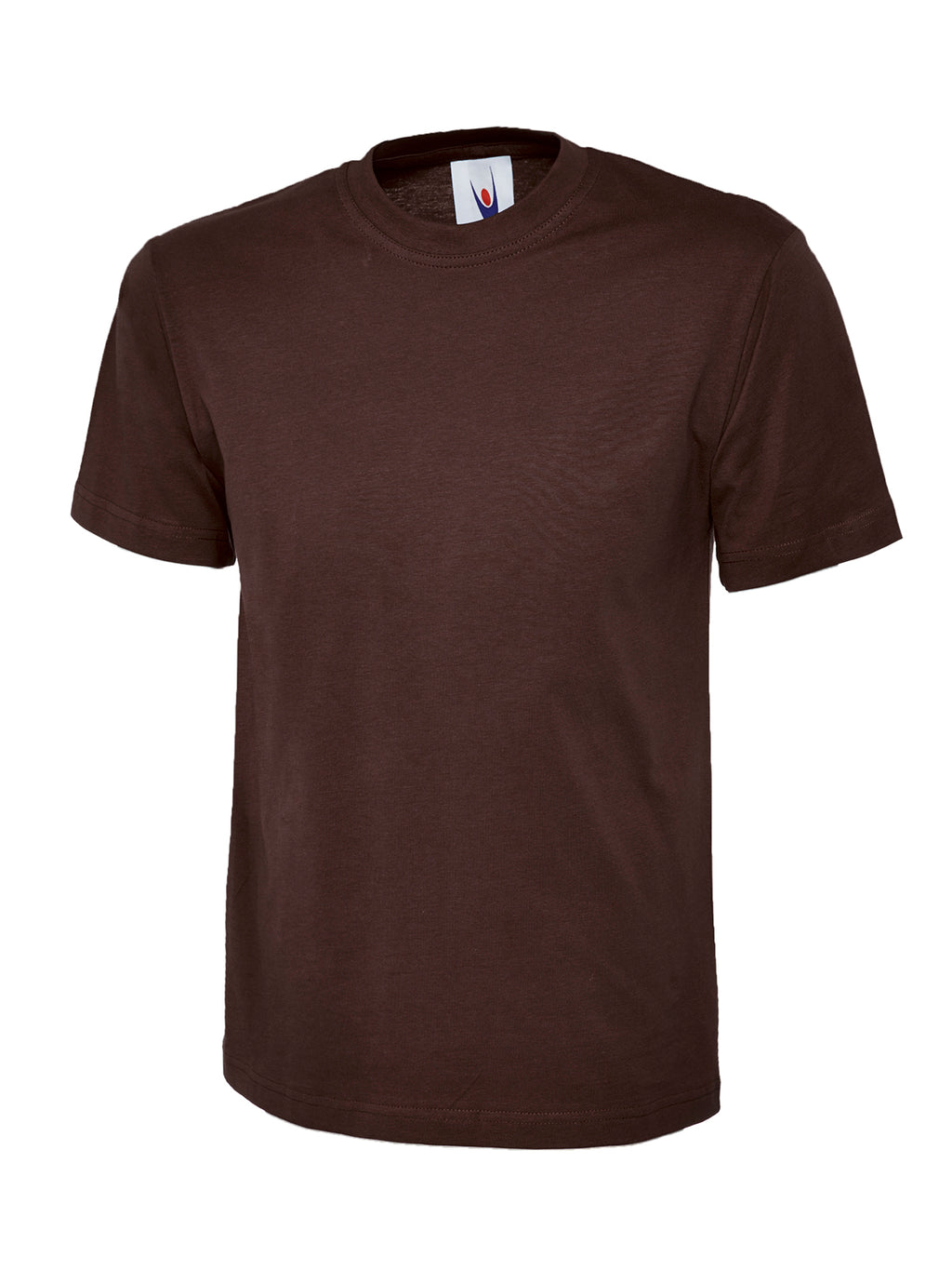 Classic T-shirt - Brown | Wrapandcover.co.uk Customised uniforms for workwear, schools, and organisations- fast UK delivery, no minimum orders.