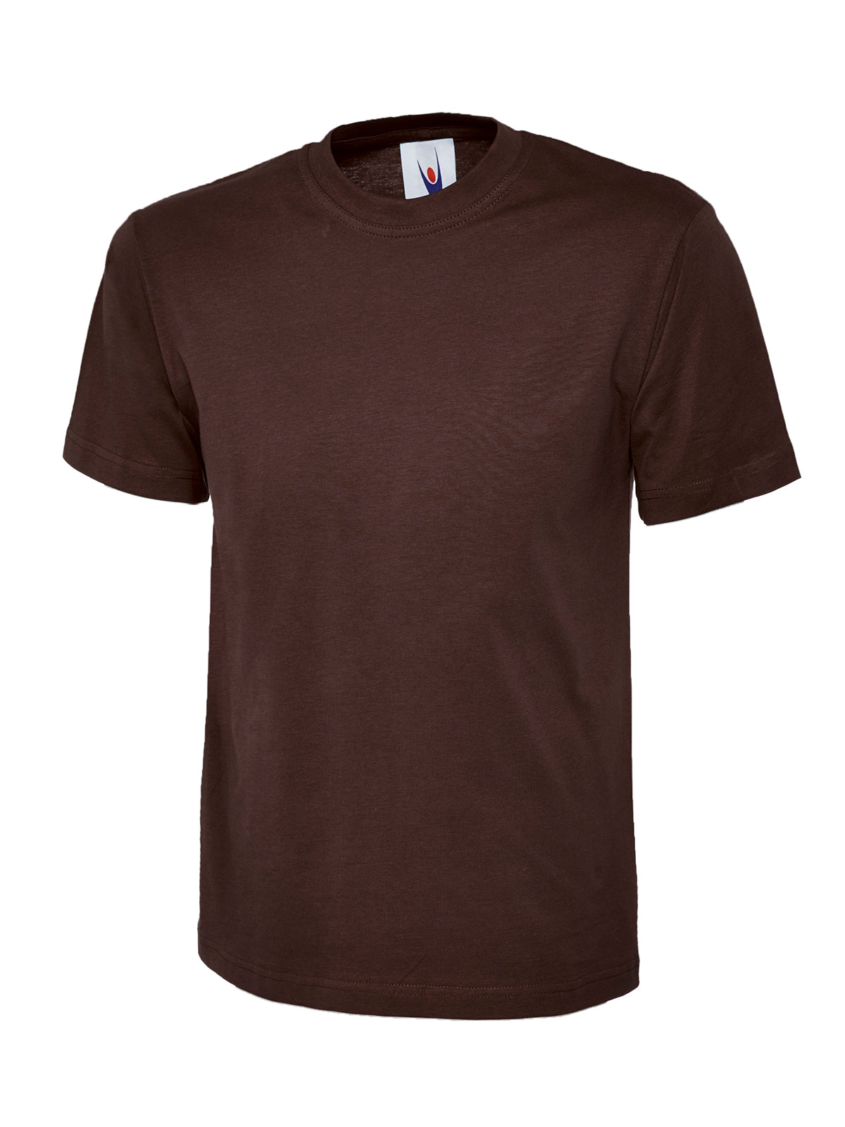 Classic T-shirt - Brown | Wrapandcover.co.uk Customised uniforms for workwear, schools, and organisations- fast UK delivery, no minimum orders.