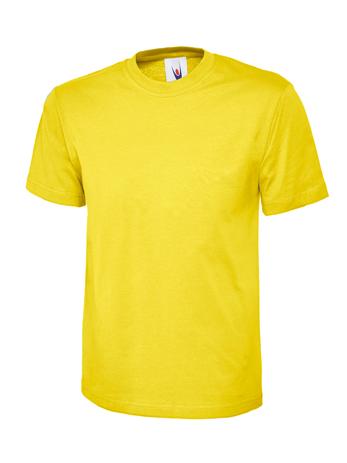 Classic T-shirt - Yellow | Wrapandcover.co.uk Customised uniforms for workwear, schools, and organisations- fast UK delivery, no minimum orders.
