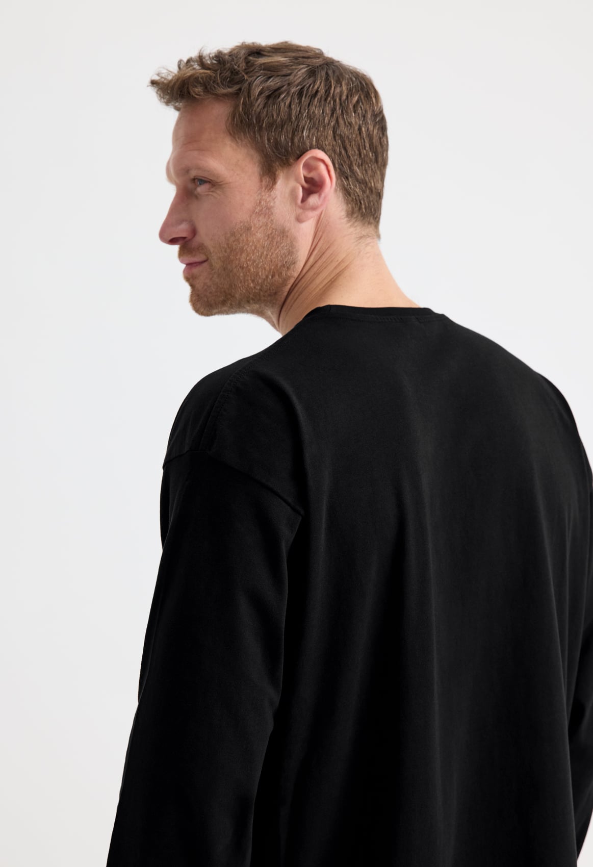 Unisex Long Sleeve Classic T-Shirt - 180gsm 100% Ring-Spun Combed Cotton | Black & White