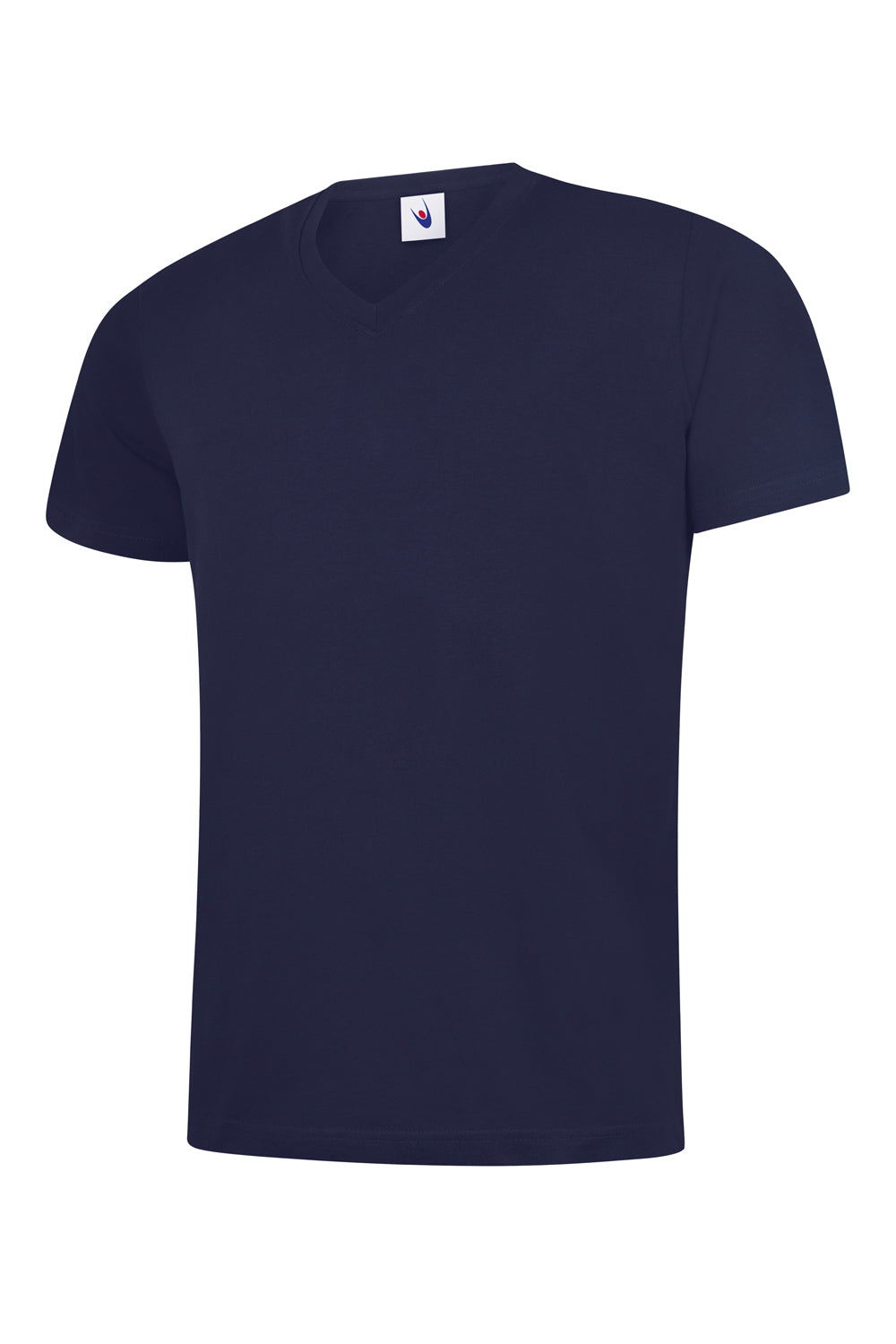 Classic V Neck T-shirt - Navy | Wrapandcover.co.uk Customised uniforms for workwear, schools, and organisations- fast UK delivery, no minimum orders.