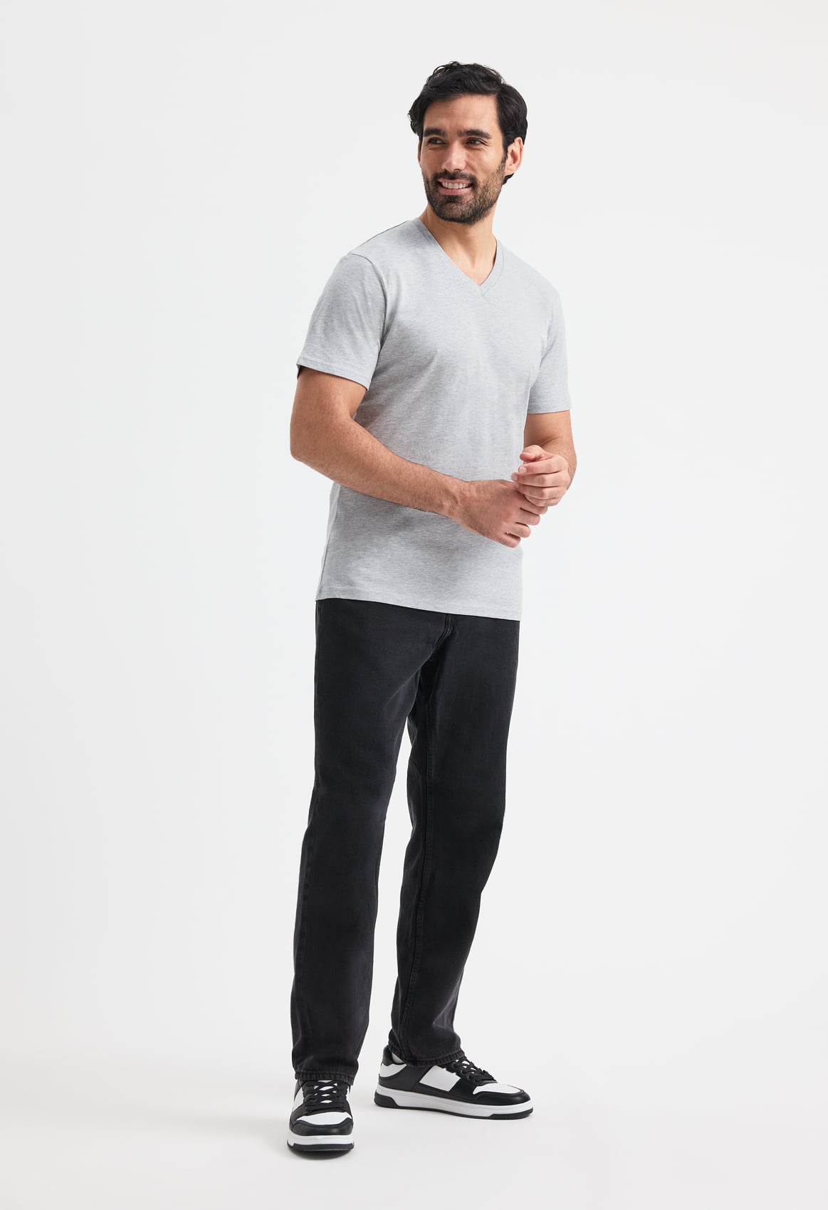 Unisex Classic V-Neck T-Shirt - 180gsm 100% Ring-Spun Combed Cotton | 4 Colours