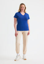 Ladies' Classic V-Neck T-Shirt - 180gsm 100% Ring-Spun Combed Cotton | 5 Colours