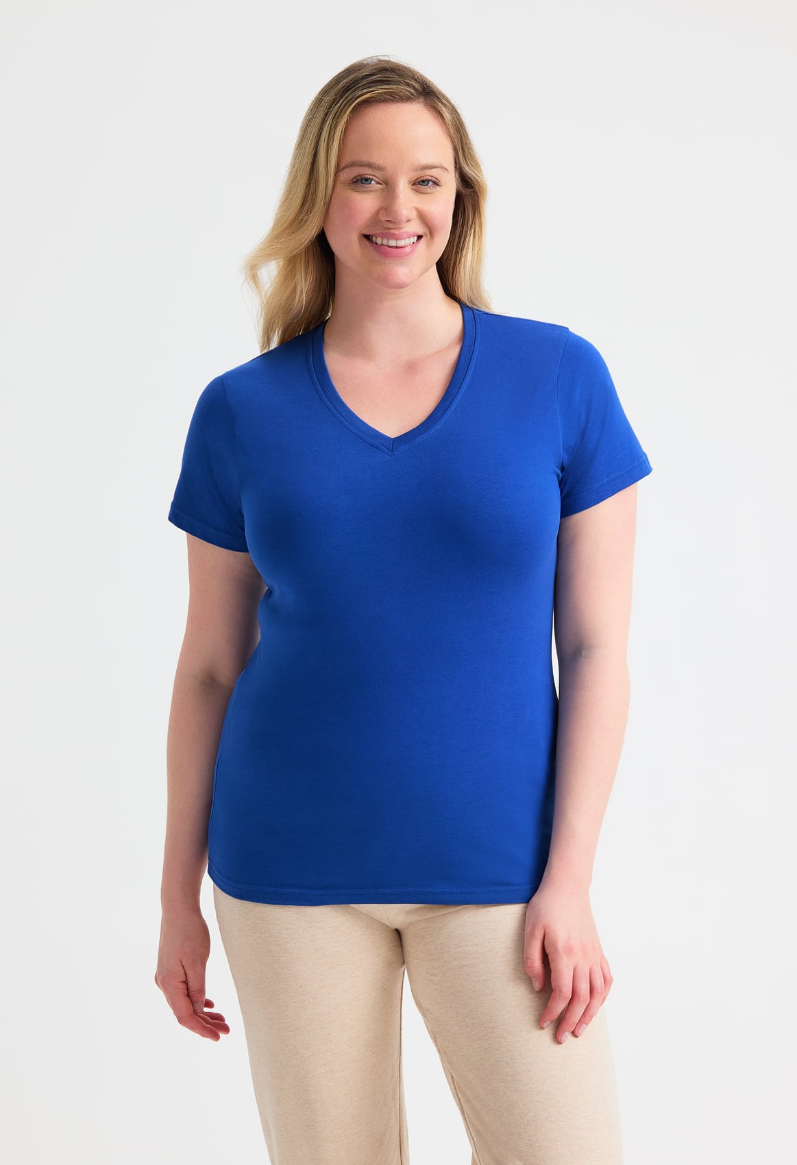 Ladies' Classic V-Neck T-Shirt - 180gsm 100% Ring-Spun Combed Cotton | 5 Colours