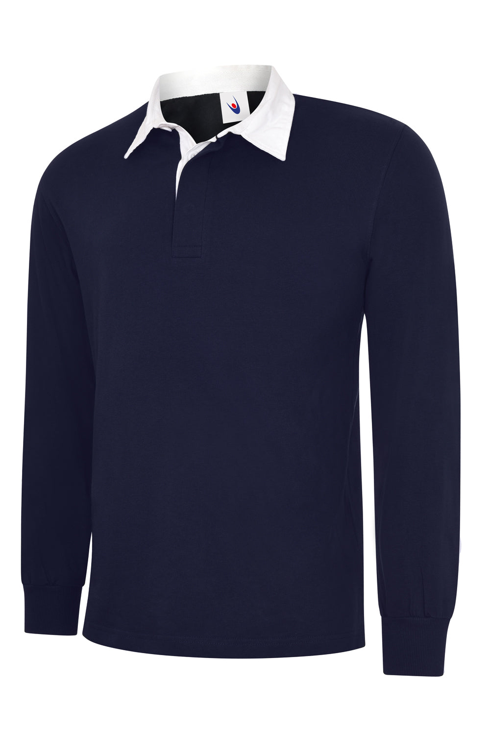 Classic Rugby Shirt - Navy | Wrapandcover.co.uk Customised uniforms for workwear, schools, and organisations- fast UK delivery, no minimum orders.