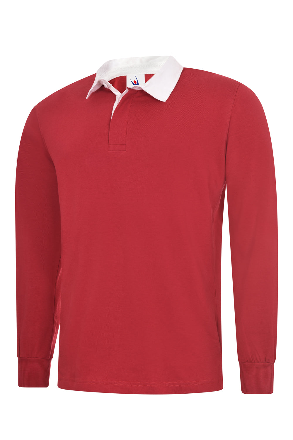 Classic Rugby Shirt - Red | Wrapandcover.co.uk Customised uniforms for workwear, schools, and organisations- fast UK delivery, no minimum orders.