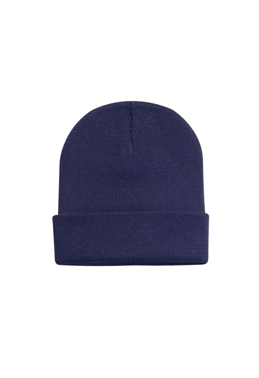 Heavyweight Cuffed Beanie - Navy - ONE - UC410 | Wrapandcover.co.uk Customised uniforms for workwear, schools, and organisations- fast UK delivery, no minimum orders.