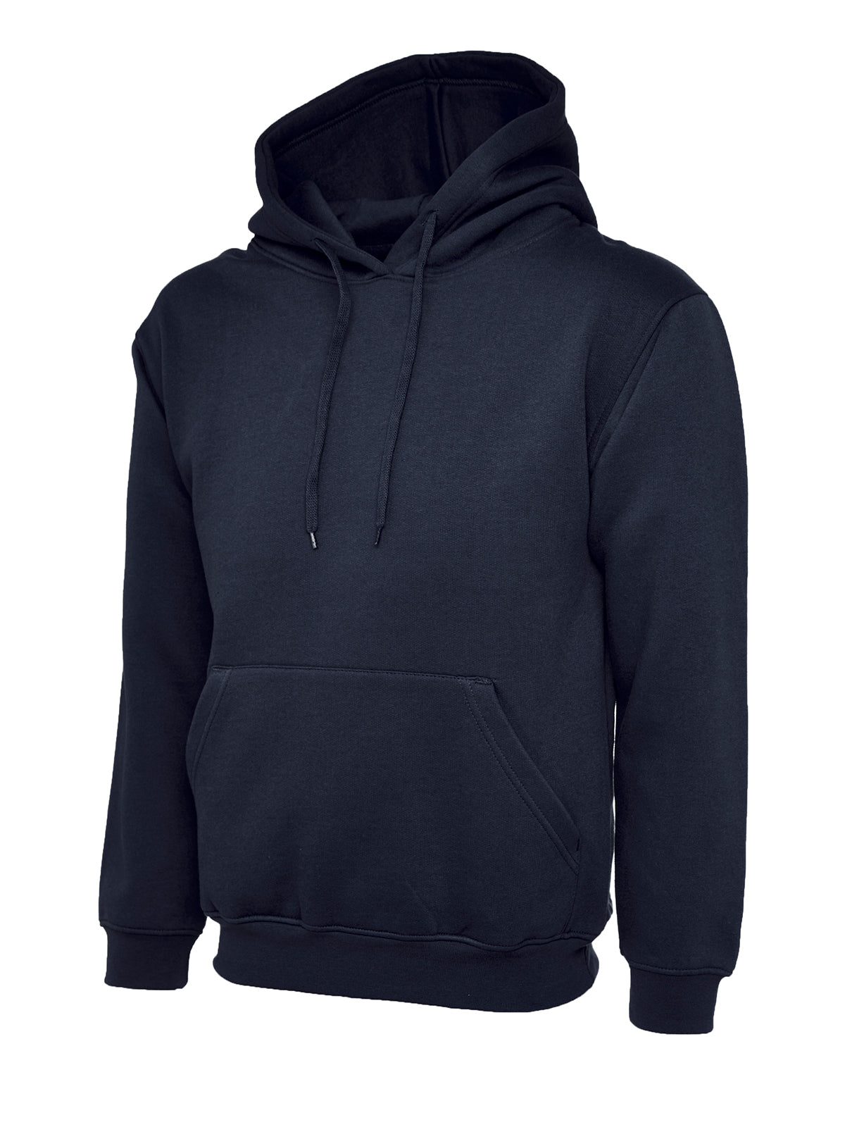 Classic Hooded Sweatshirt - Navy | Wrapandcover.co.uk Customised uniforms for workwear, schools, and organisations- fast UK delivery, no minimum orders.