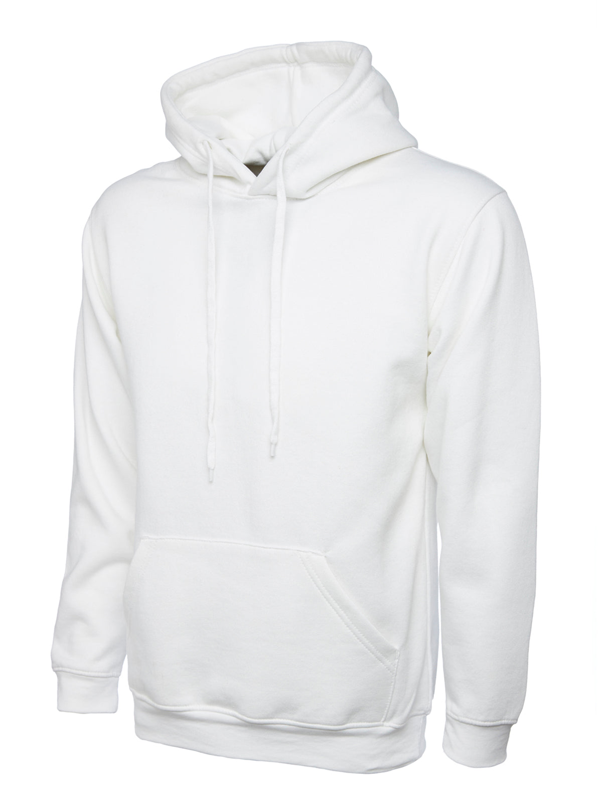 Classic Hooded Sweatshirt - White | Wrapandcover.co.uk Customised uniforms for workwear, schools, and organisations- fast UK delivery, no minimum orders.