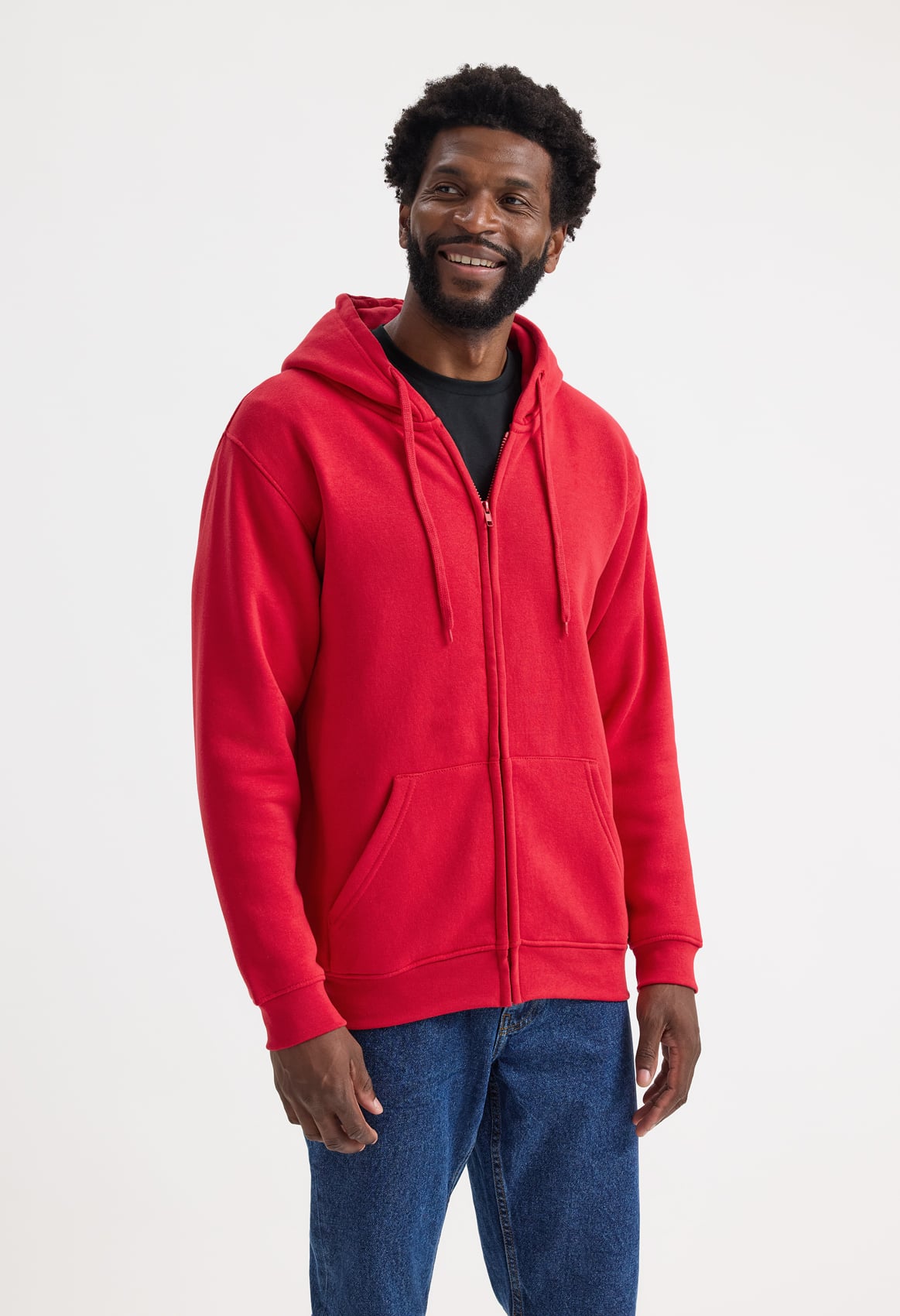 Unisex Classic Full Zip Hooded Sweatshirt - 300gsm 50/50 Polycotton | 12 Colours