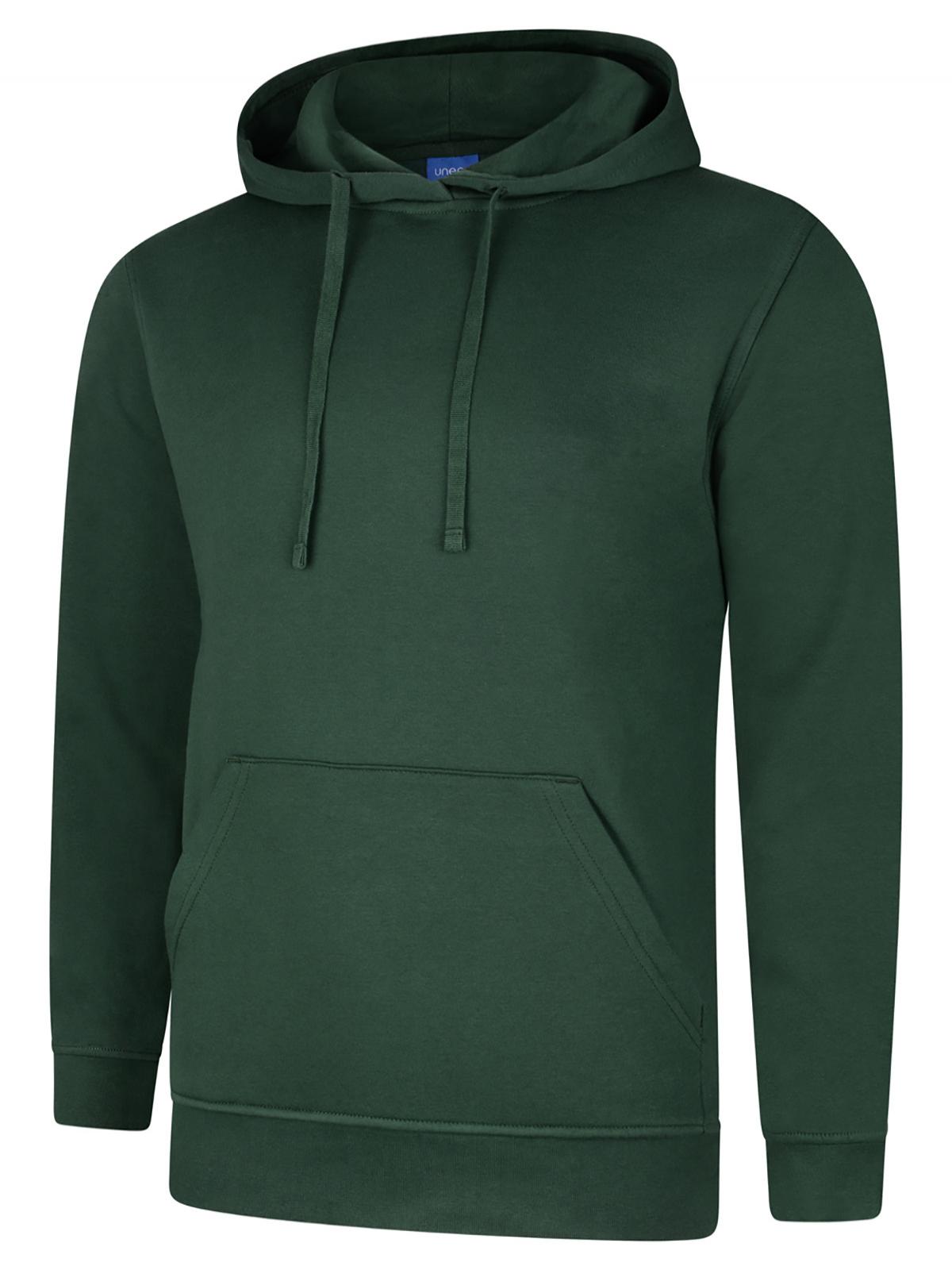 Deluxe Hooded Sweatshirt - Bottle Green | Wrapandcover.co.uk Customised uniforms for workwear, schools, and organisations- fast UK delivery, no minimum orders.