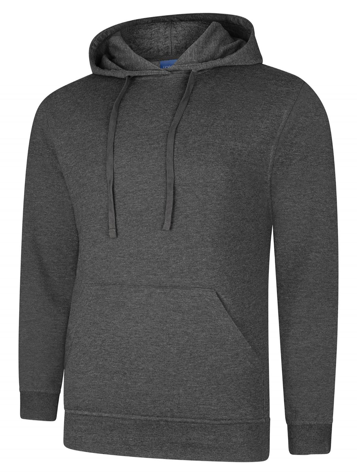 Deluxe Hooded Sweatshirt - Charcoal | Wrapandcover.co.uk Customised uniforms for workwear, schools, and organisations- fast UK delivery, no minimum orders.