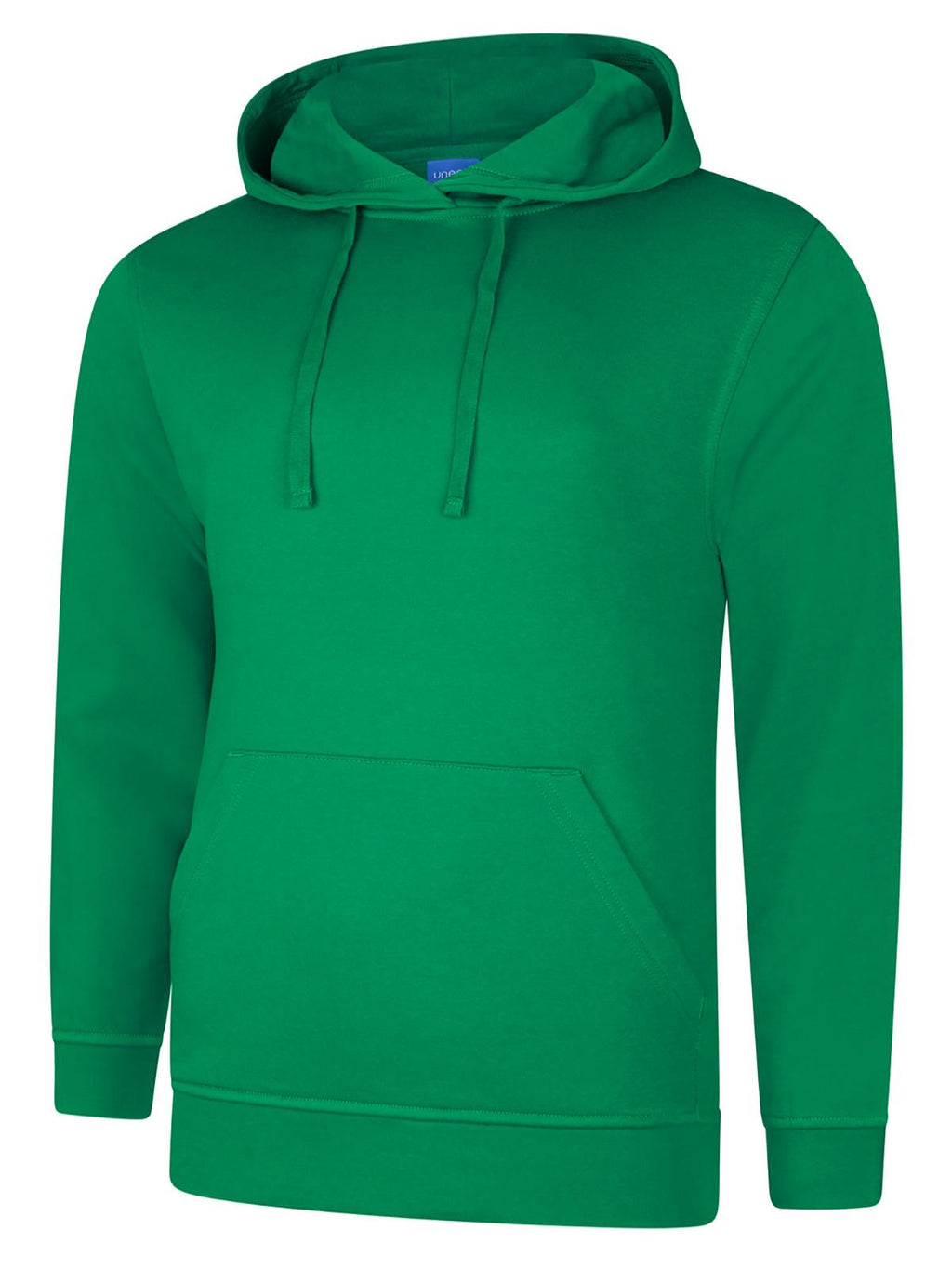 Deluxe Hooded Sweatshirt - Kelly Green | Wrapandcover.co.uk Customised uniforms for workwear, schools, and organisations- fast UK delivery, no minimum orders.