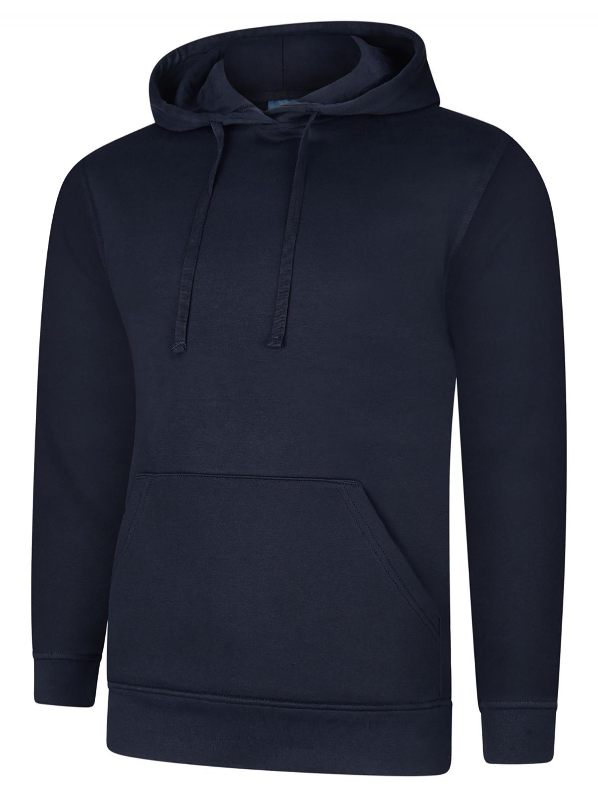 Deluxe Hooded Sweatshirt - Navy | Wrapandcover.co.uk Customised uniforms for workwear, schools, and organisations- fast UK delivery, no minimum orders.