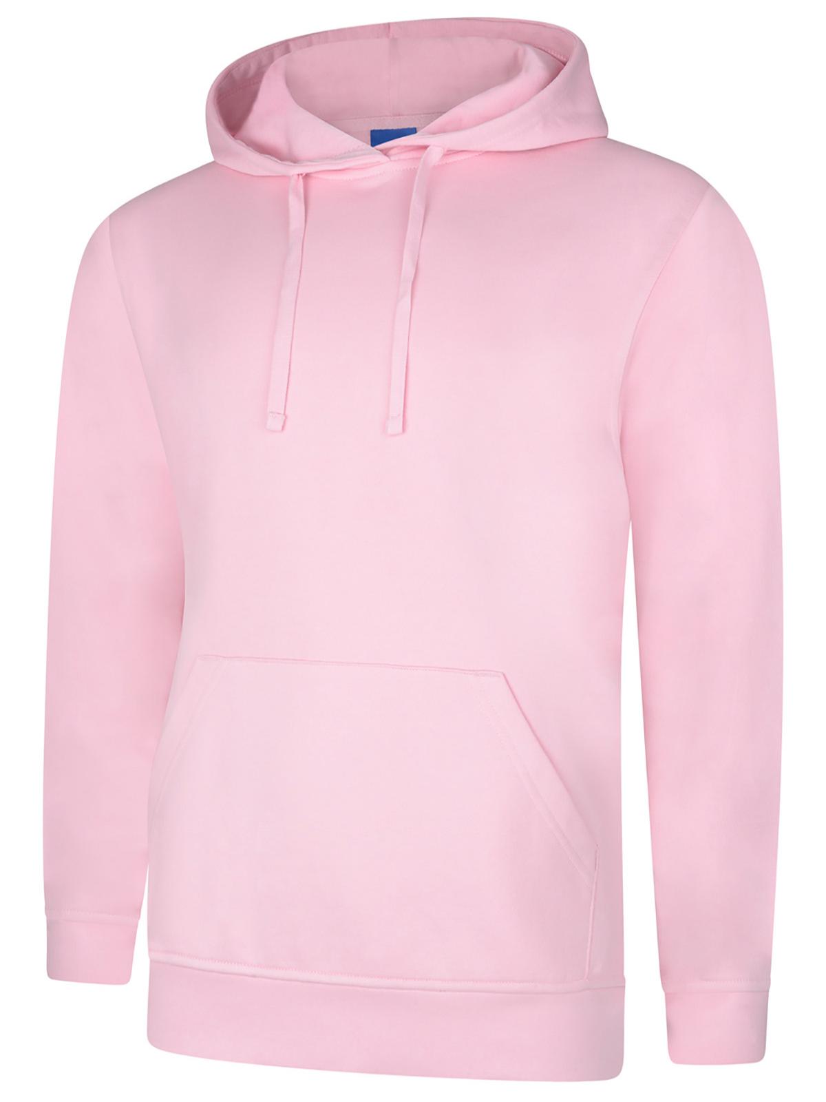 Deluxe Hooded Sweatshirt - Pink | Wrapandcover.co.uk Customised uniforms for workwear, schools, and organisations- fast UK delivery, no minimum orders.