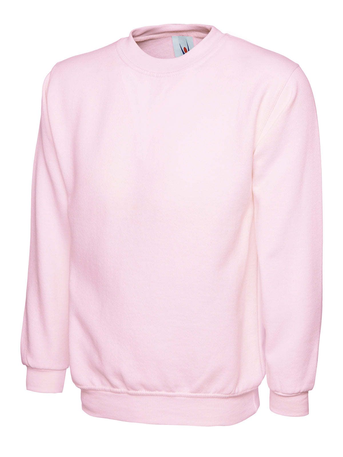 Ladies Deluxe Crew Neck Sweatshirt - Pink | Wrapandcover.co.uk Customised uniforms for workwear, schools, and organisations- fast UK delivery, no minimum orders.