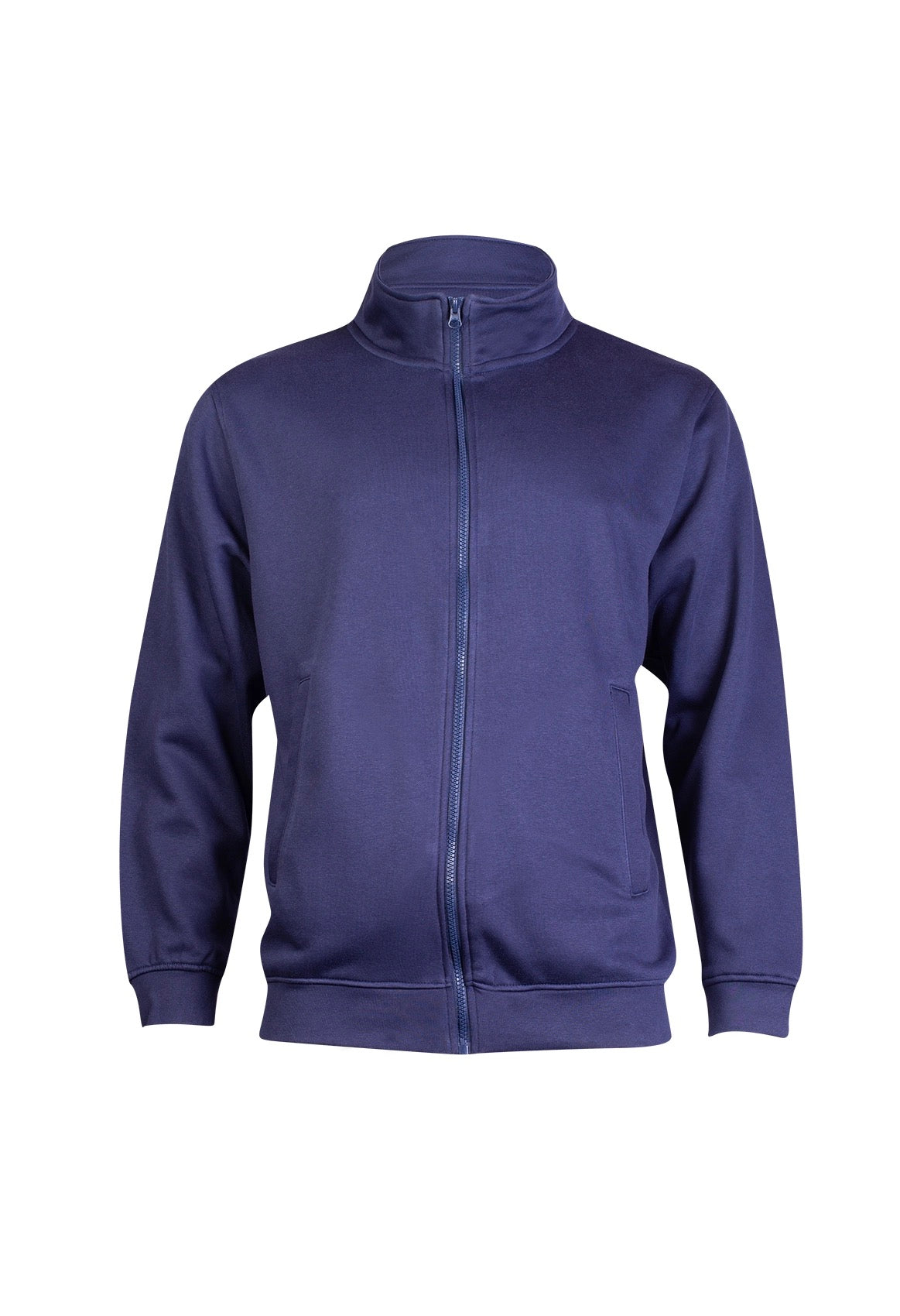 Deluxe Unisex, Adult Sweat Jacket  - Navy | Wrapandcover.co.uk Customised uniforms for workwear, schools, and organisations- fast UK delivery, no minimum orders.