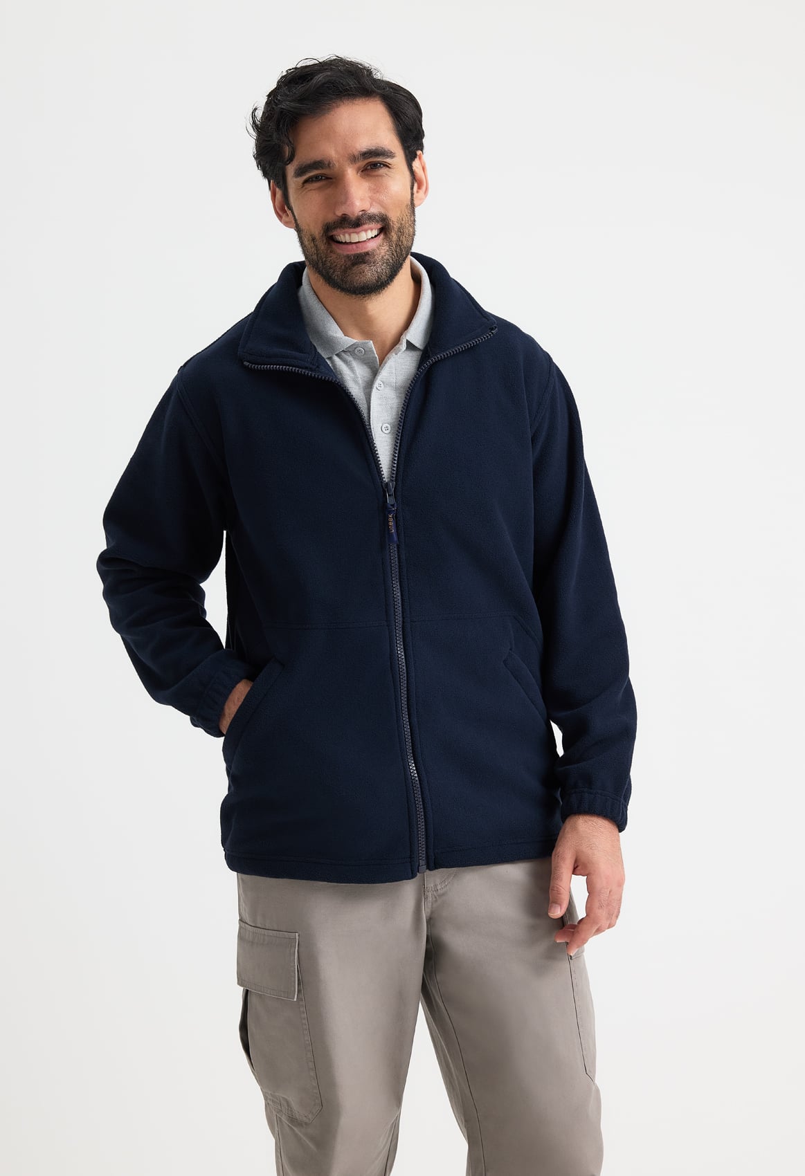 Unisex Heavyweight Full Zip Fleece Jacket - 380gsm 100% Polyester | 7 Colours