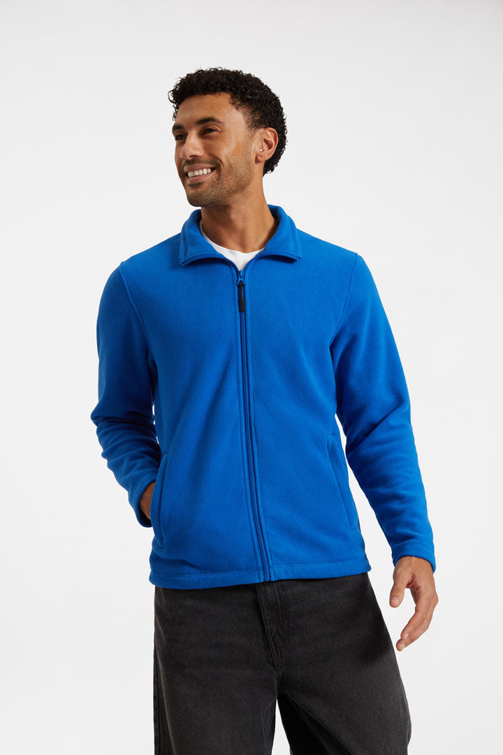 Lightweight Full Zip Microfleece Jacket - Royal Blue | Wrapandcover.co.uk Customised uniforms for workwear, schools, and organisations- fast UK delivery, no minimum orders.