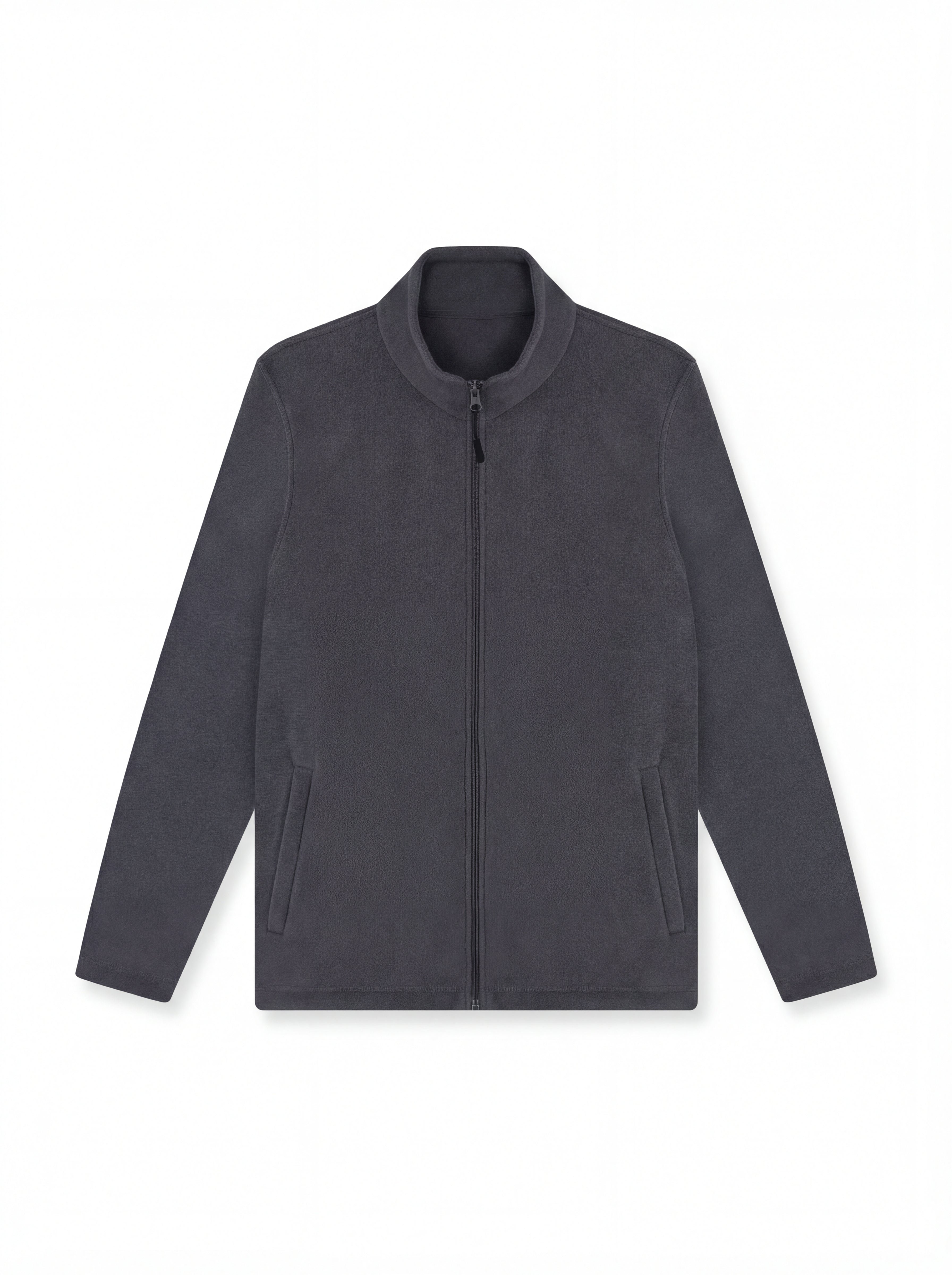 Lightweight Full Zip Microfleece Jacket - Charcoal