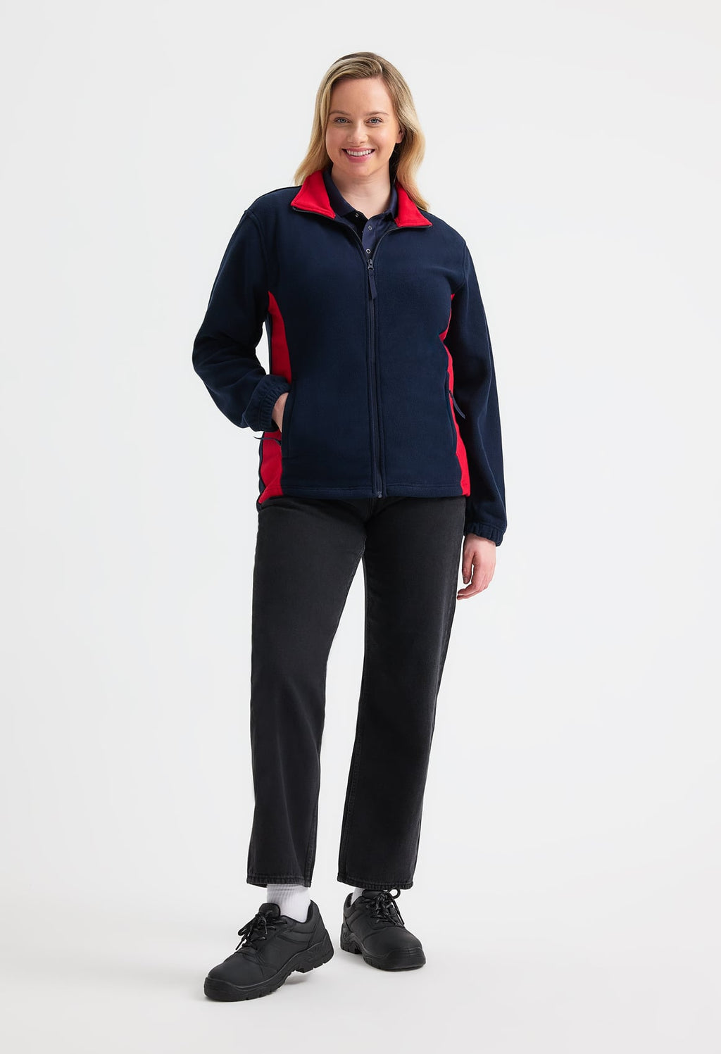 Unisex Two Tone Full Zip Fleece Jacket - 300gsm 100% Polyester | 5 Colours