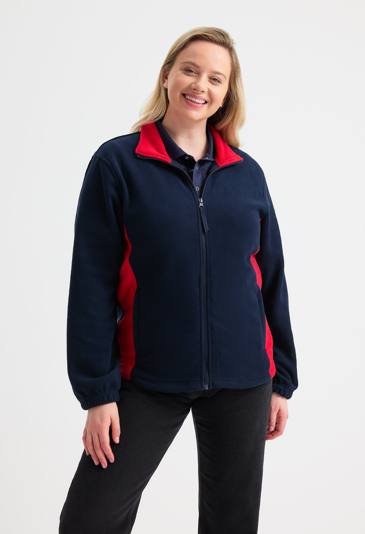 Unisex Two Tone Full Zip Fleece Jacket - 300gsm 100% Polyester | 5 Colours