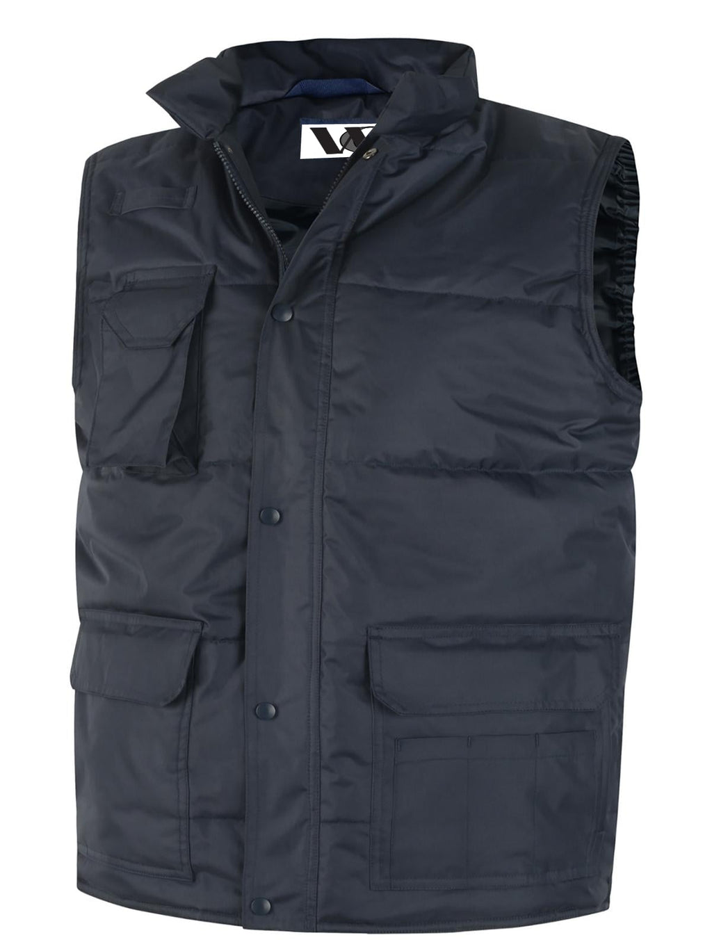 Unisex Super Pro Body Warmer - 250gsm, Radio Loop & Tool Pockets | Black & Navy