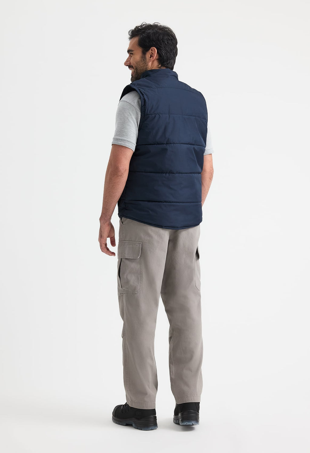 Unisex Super Pro Body Warmer - 250gsm, Radio Loop & Tool Pockets | Black & Navy