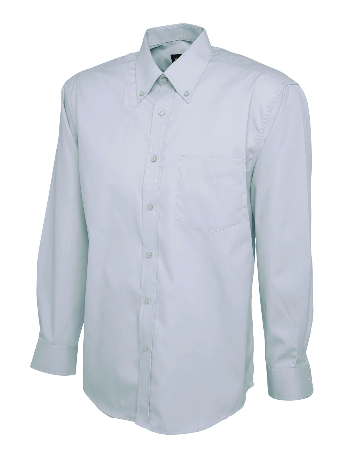Mens Pinpoint Oxford Full Sleeve Shirt - Light Blue | Wrapandcover.co.uk Customised uniforms for workwear, schools, and organisations- fast UK delivery, no minimum orders.